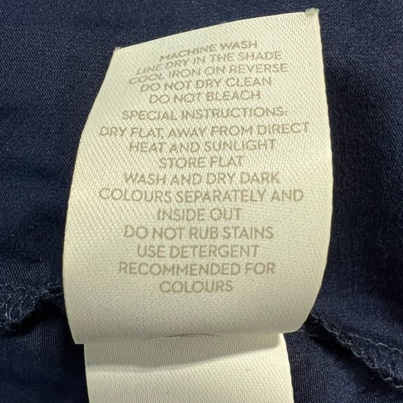 Boden Abigail Dress 6P Navy Blue Zebra Pattern Jersey Stretch Knit Long Sleeve - Picture 13 of 13